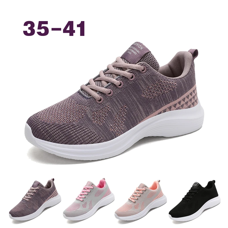 

Женские кроссовки, повседневные кроссовки, дышащая спортивная обувь с мягкой подошвой и сеткой, модная теннисная обувь, легкие женские кроссовки для бега