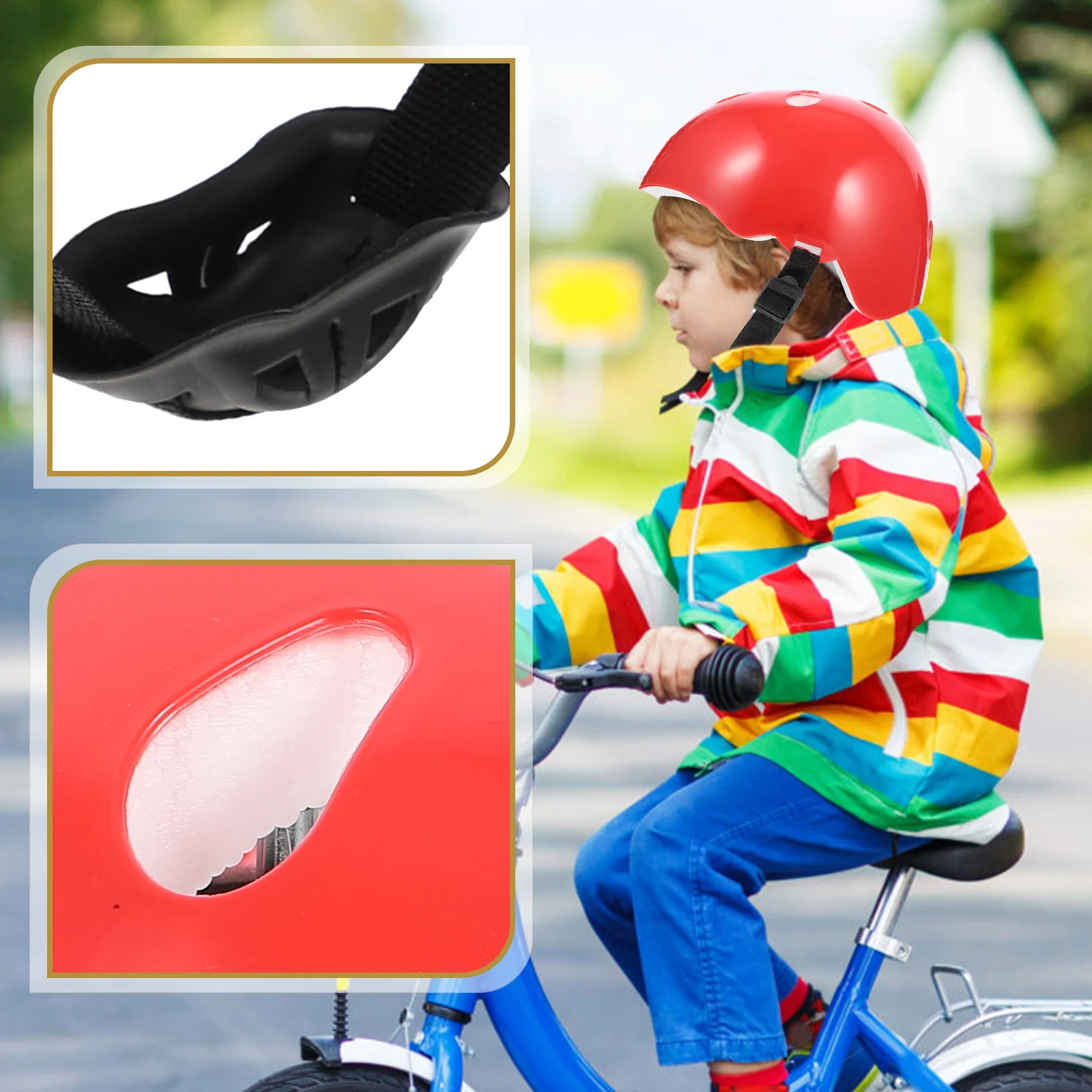

Protective Gear Kids Bike Kids Skating Helmets Cycling Protective