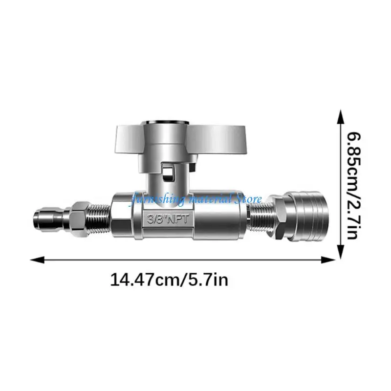 Y5GD 3/8 بوصة صمامات كروية سريعة التوصيل، تصميم عالي التدفق للتنظيف عالي التحمل #6