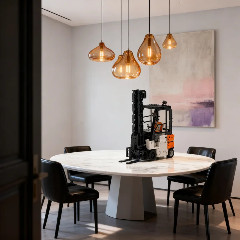 

3827pcs MOC Modern Forklift Bottlelift 12 Technical Expert Builder Model Building Blocks Creative Gift DIY Display Decor Adult