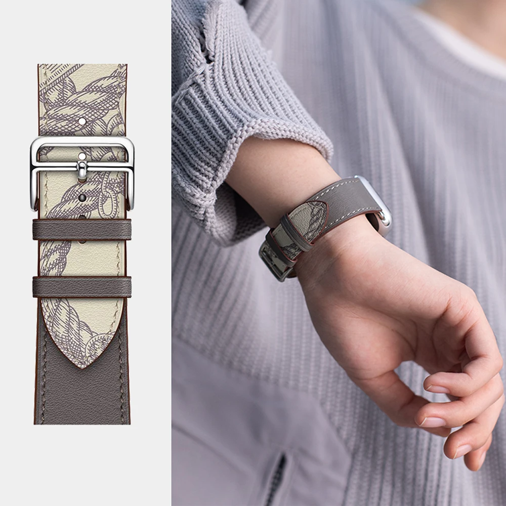 20mm 22mm Leather Band For Samsung Galaxy watch 5/5 pro Classic/46mm/Active 2/3/Huawei GT-2-3 Pro Bracelet Galaxy Watch 4 strap