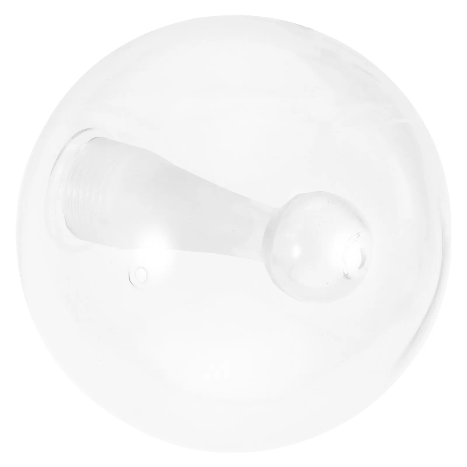 Glass Sphere Lamp Shade Replacement Transparent Double Layer Pendant Light Globe for Living Room Modern Globe Light Fixture