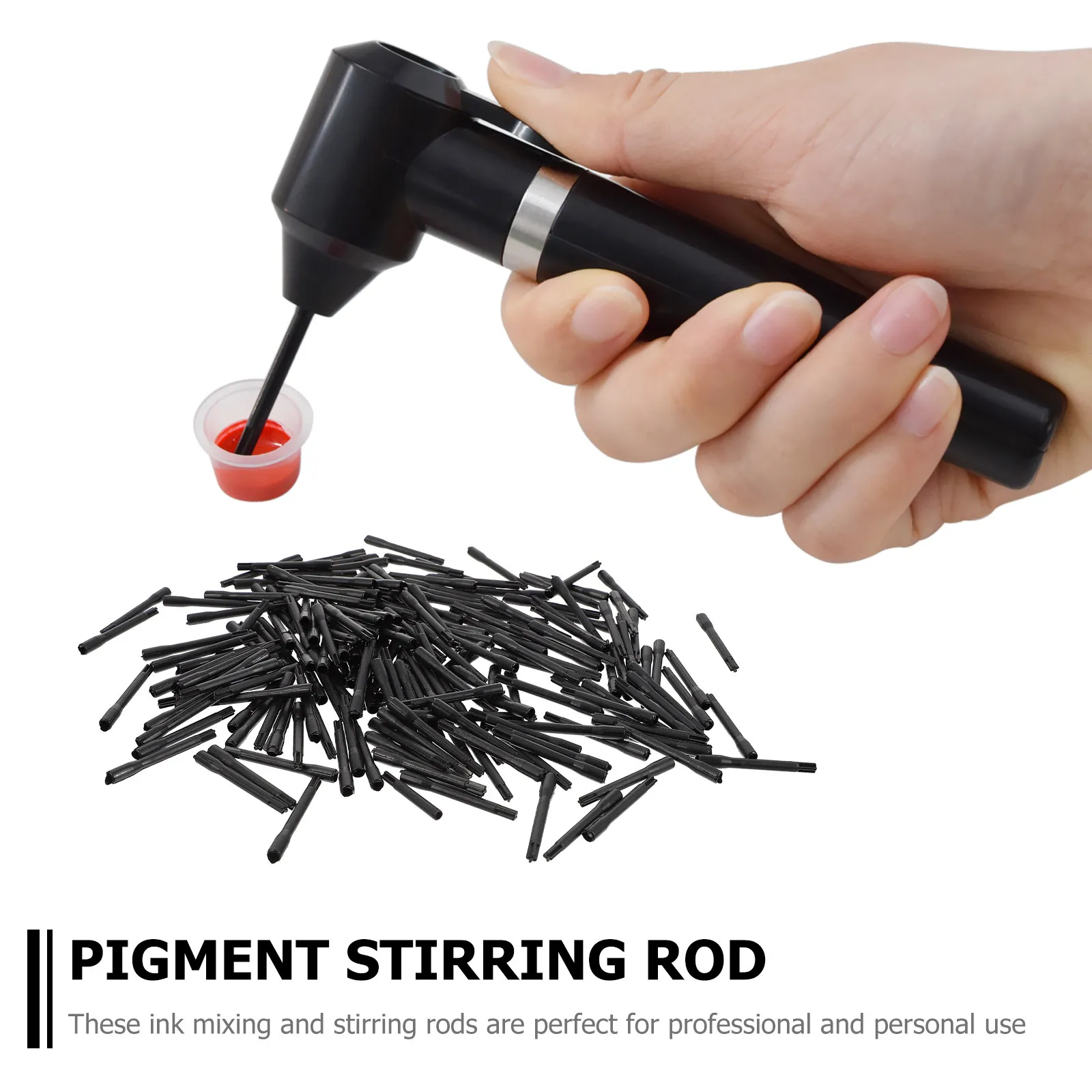 

200Pcs Ink Mixing Sticks Pigment Stirring Rods Disposable Plastic Rods for Tattoo Pigment Microblading Use Ink Stick