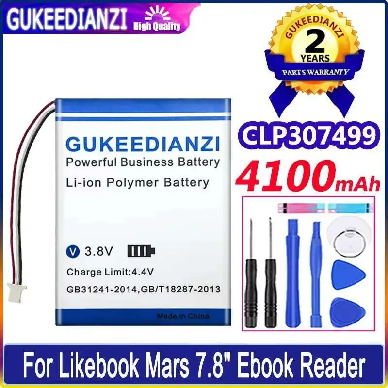 

Reliable Replacement High Performance CLP307499 4100Mah E - Book Reader Battery For Likebook Mars 7.8" Ebook