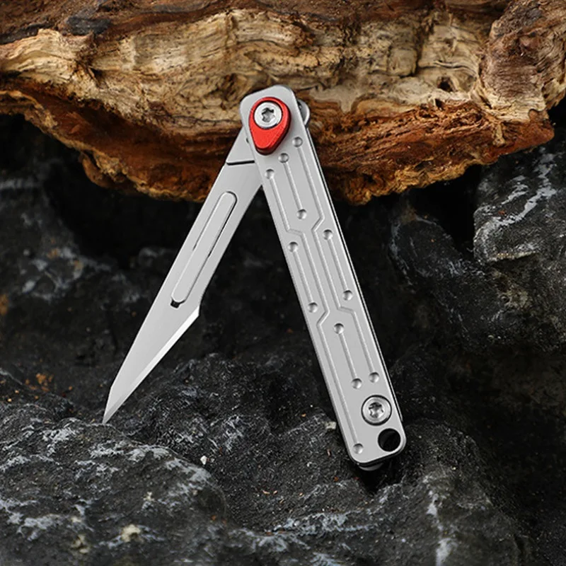 NO11 Replacement Blade Stainless Steel G10 Folding Knife Portable Keychain Pocket Knife EDC Scalpel Survival Multitool For Man