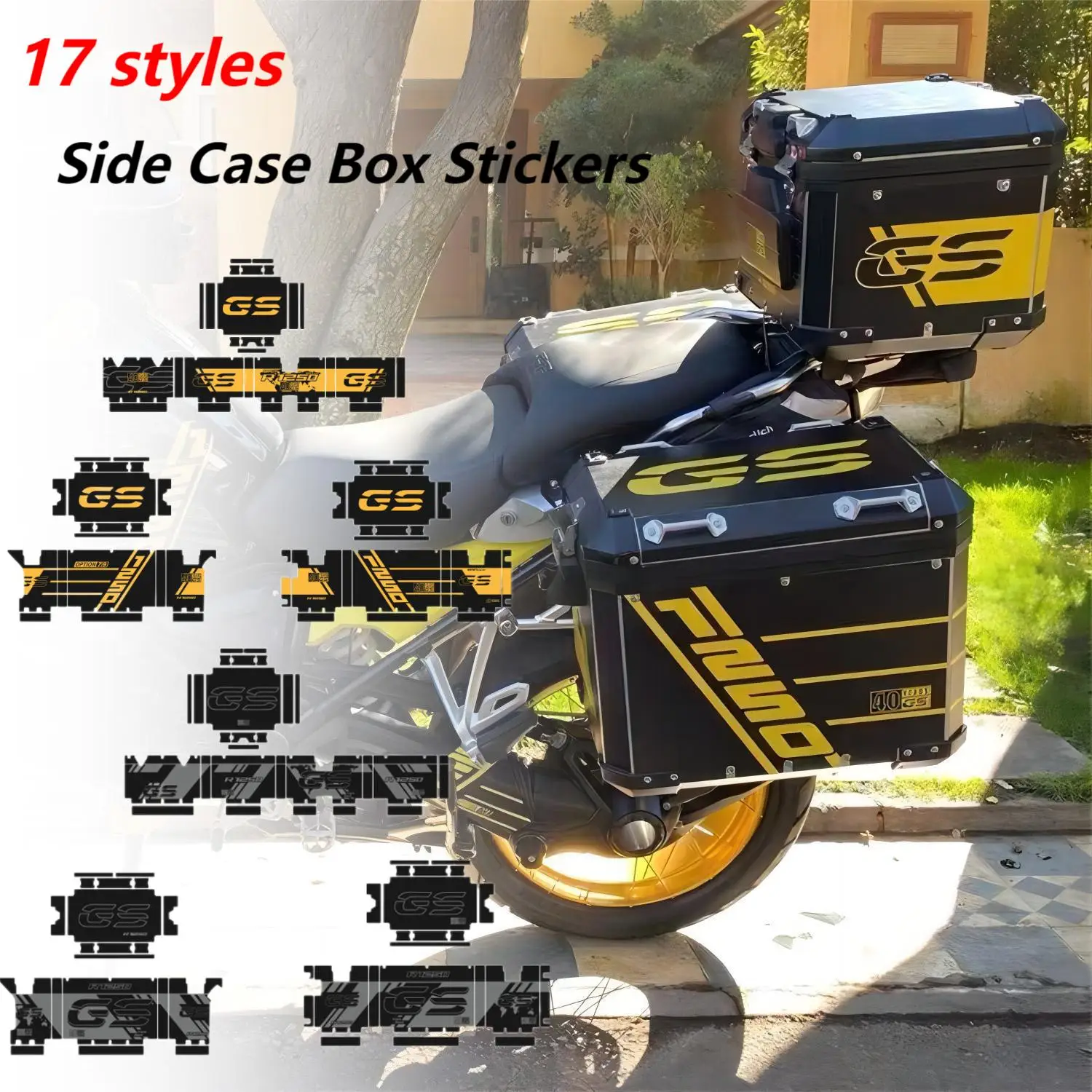 

7 Sty Available Motorcycle Box Sticker Reflective Waterproof Tailbox Decoration Accessories For BMW R1200GS ADV R1250 GS