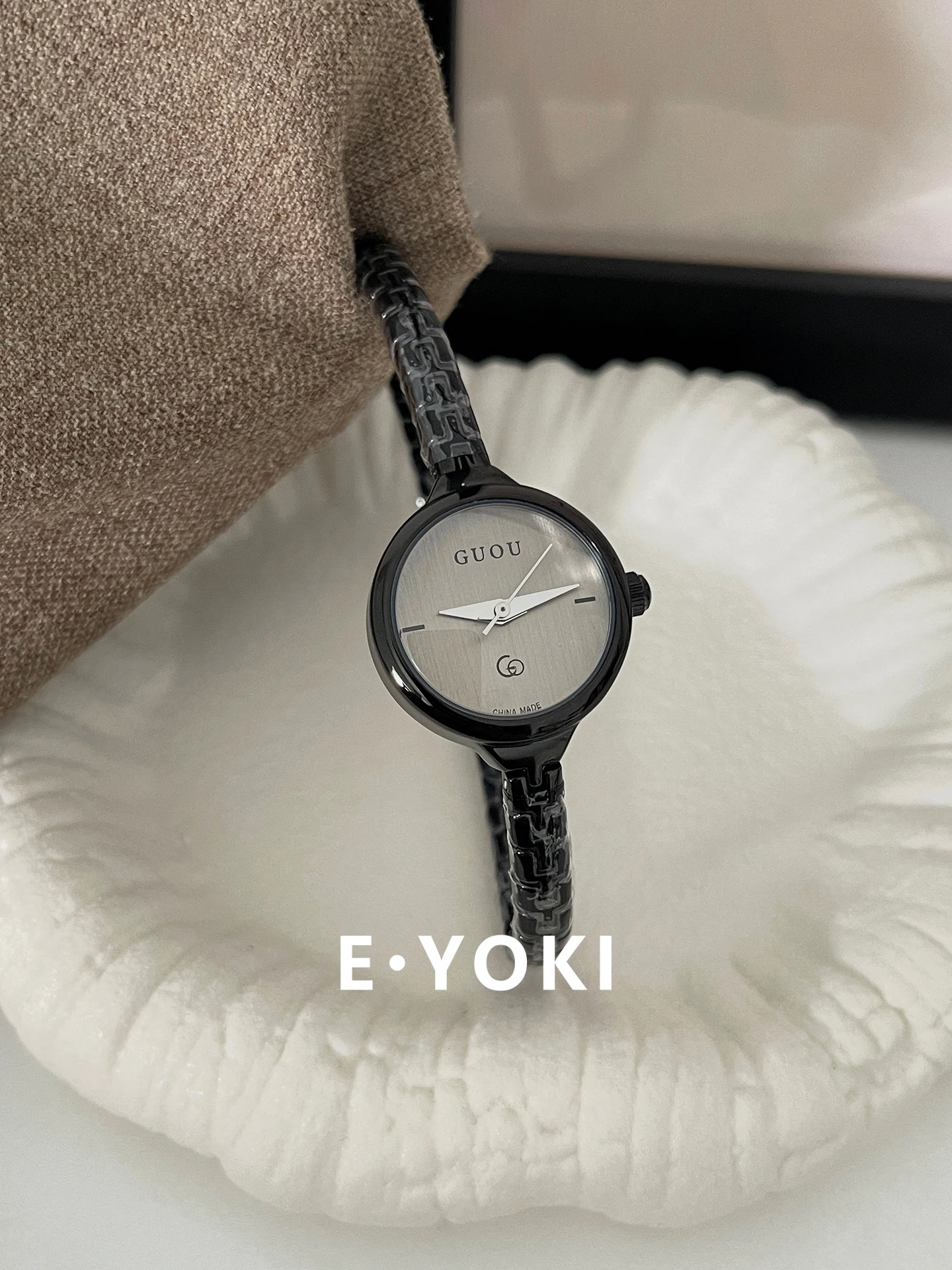 High quality luxury watch black grey round bracelet small exquisite women's watch female fashion quartz watch new women's