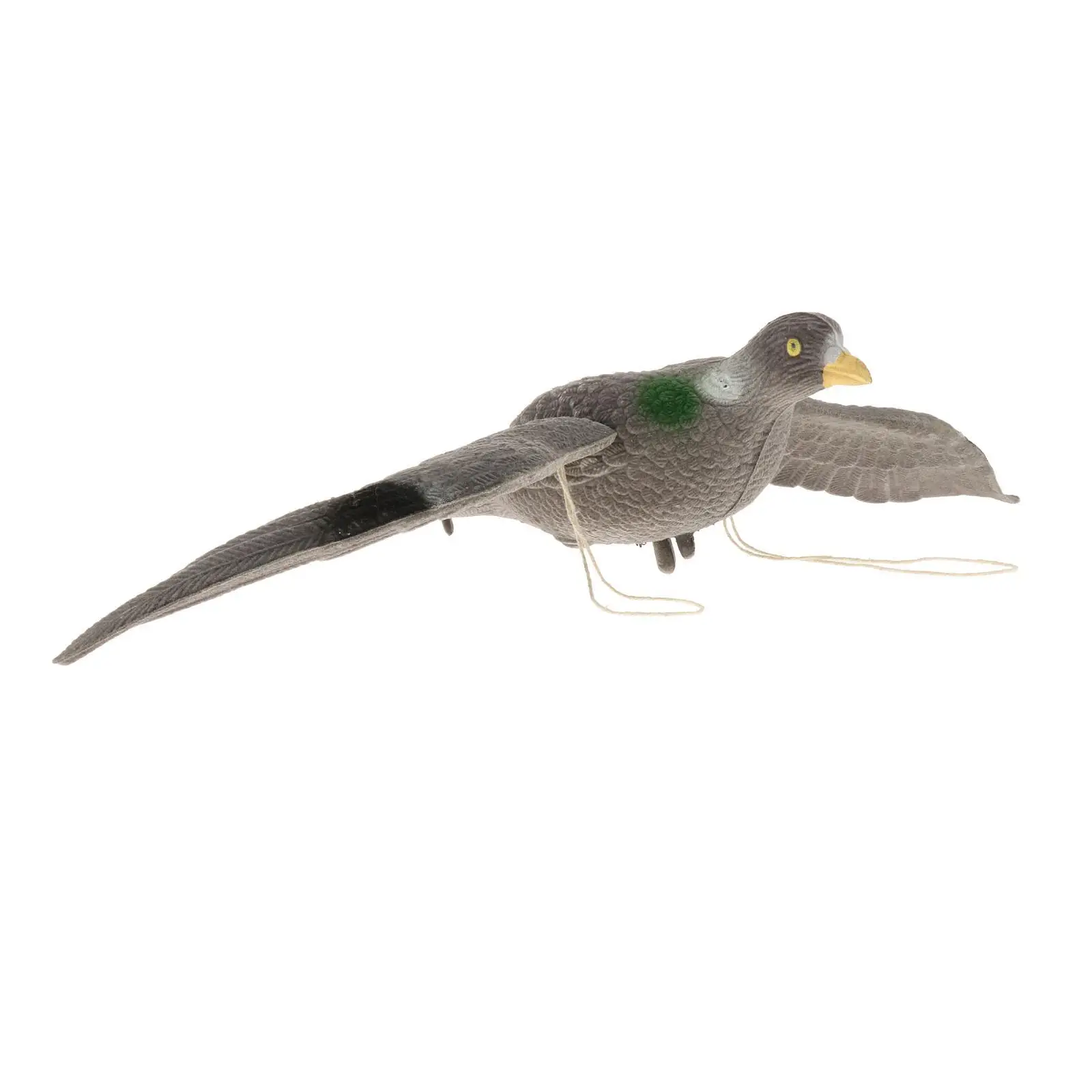 Pigeon Bird of Prey Decoy Scarecrow Flying Pigeon Pest Deterrent Garden Bird Scarer Decoy Pond Decor Garden Ornament Grey