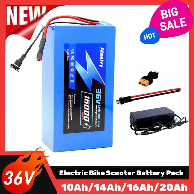 

10S5P 36V 16000mAh Lithium Battery Pack for Electric Scooters - 18650 Cells, Also Available in 12Ah, 16Ah, 20Ah