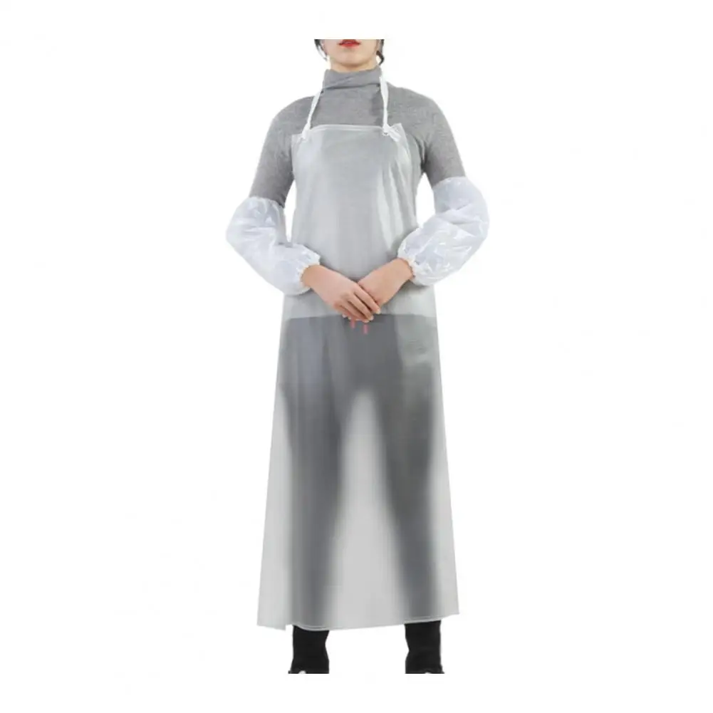 Oil-proof Chef Apron Waterproof Transparent Pvc Apron 43x31 Unisex Heavy Duty Plastic Aprons for Kitchen Cooking for Women