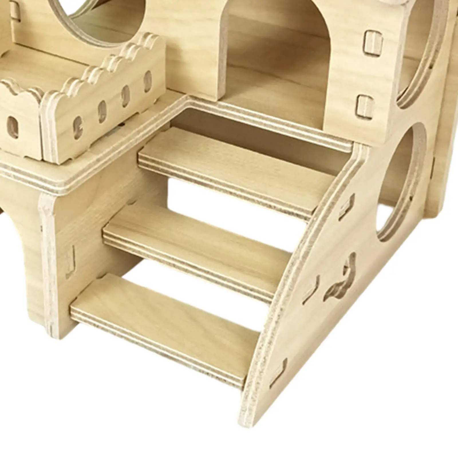 Wooden Hamster House,Washable Hamster Hideout Hut , Pet Castle Home for Hamster Gerbil Rat and Other Small Animals