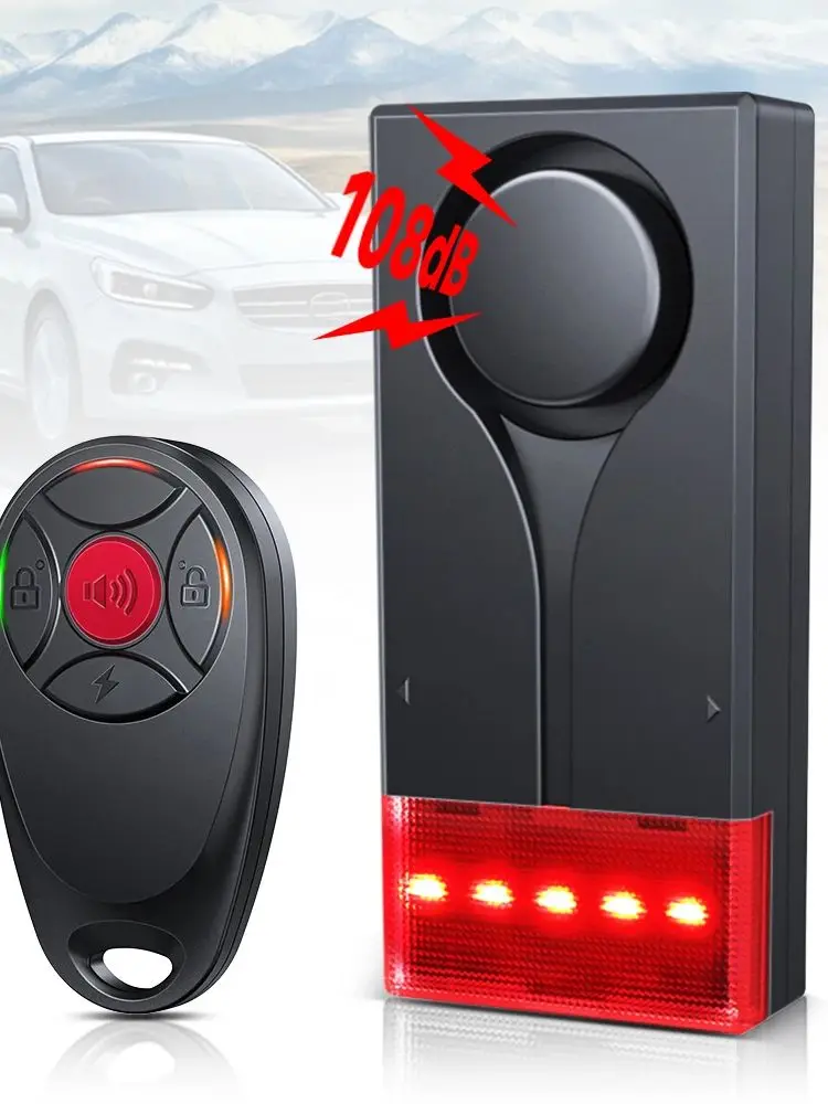AliExpress Elecpow Wireless Car Vibration Alarm With Light 108dB Loud Car Door And Window Anti Theft Alarm Bike Motorcycle Security Alarm