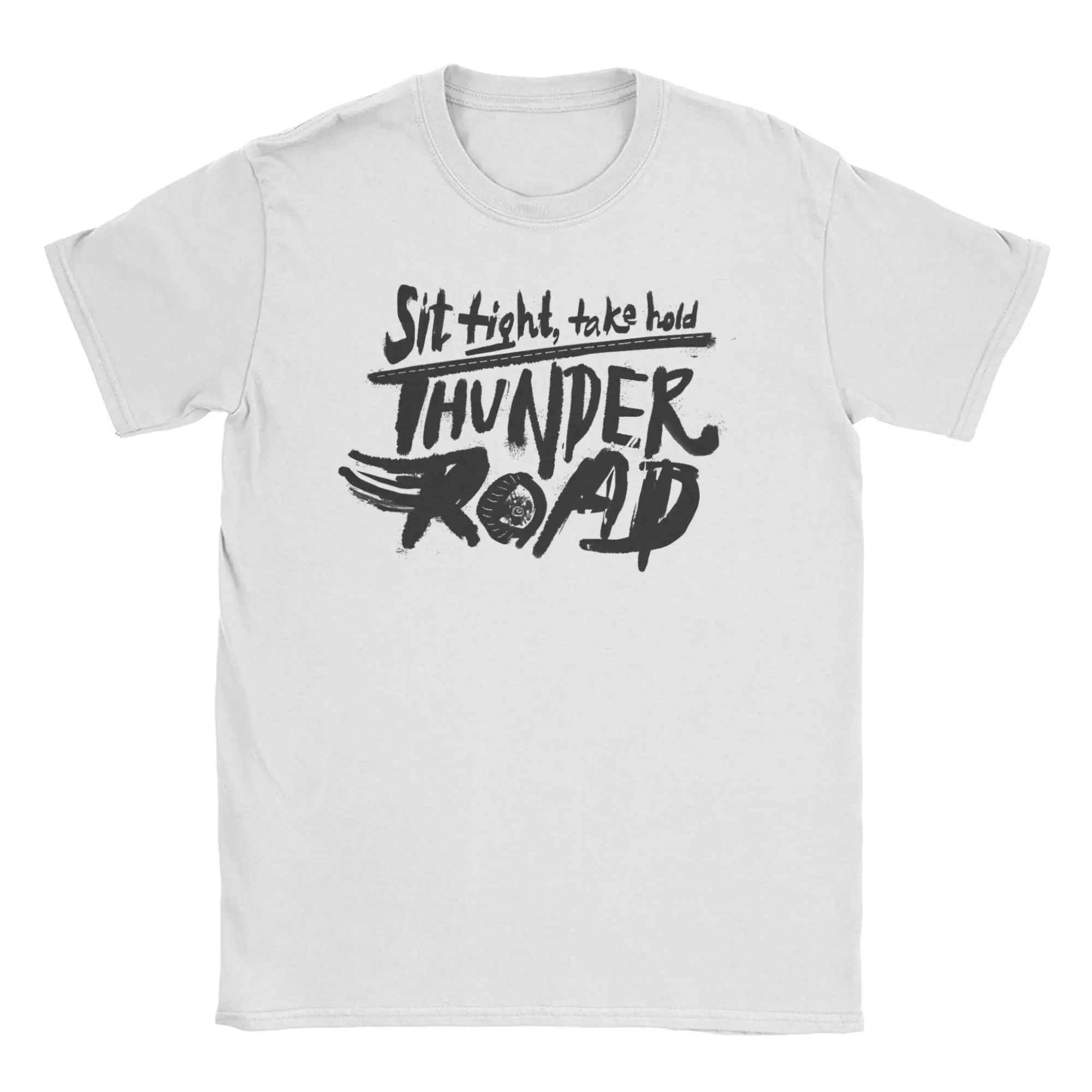 Bruce The E Street Band Springsteen Thunder Road T-Shirt Men Women's Pure Cotton T Shirt Short Sleeve Tees Plus Size Clothes