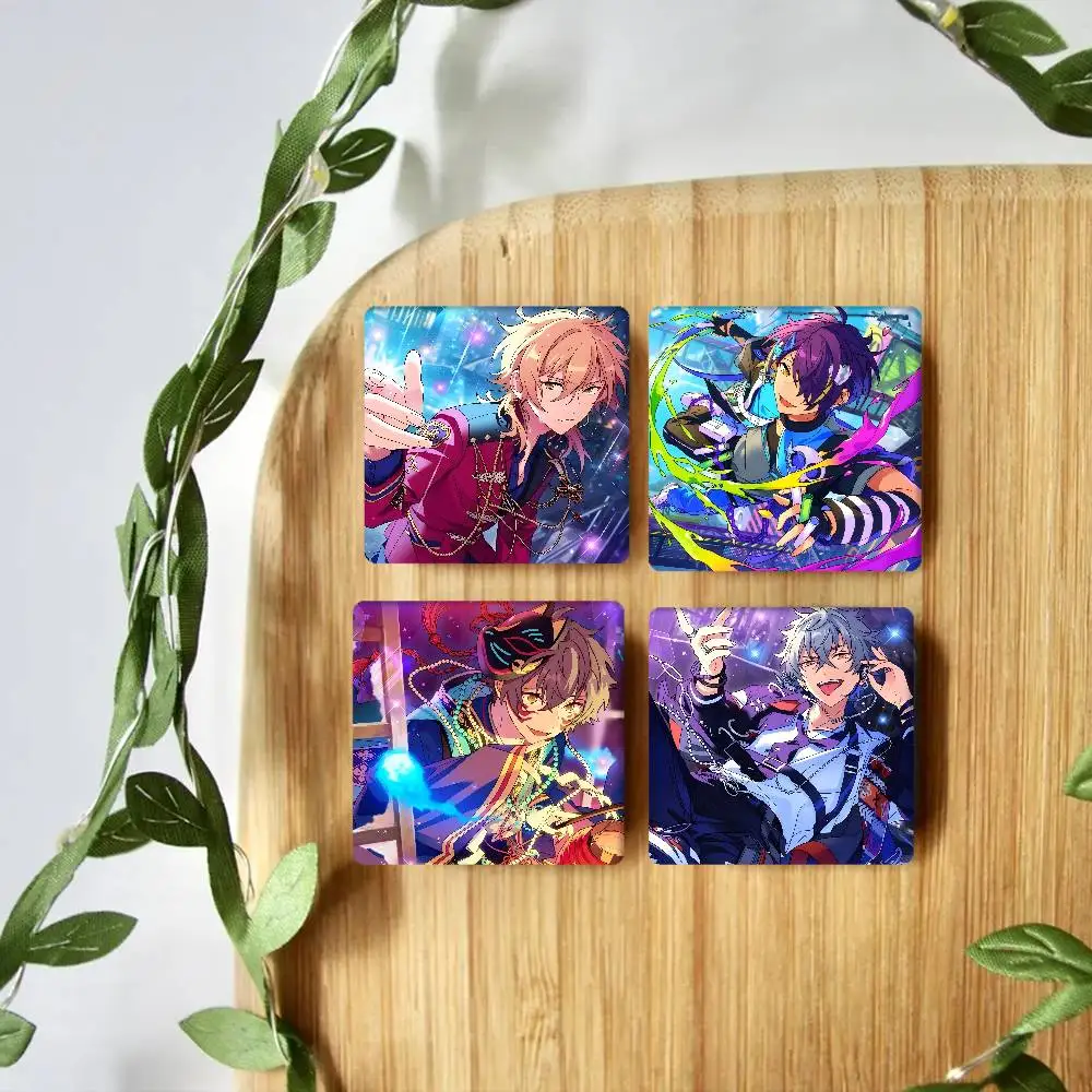 O-Ogami K-Koga Photo Fridge Magnet Square Stickers Personalize Home Decor Souvenirs Gift