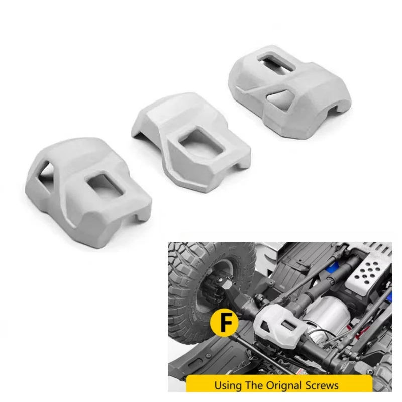 

Differential axle guards for Traxxas trx6 6X6 Chassis. TRX-6 Ultimate RC Hauler Option part. TRX6 Benz G63 Upgrade part