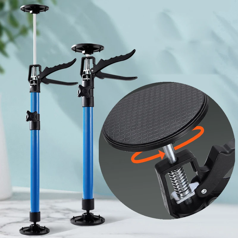 

Labor-Saving Telescopic Steel Support Rod Cabinet Jack Drywall Construction Tool Extensible Non-slip Hand Lifting Jack Too