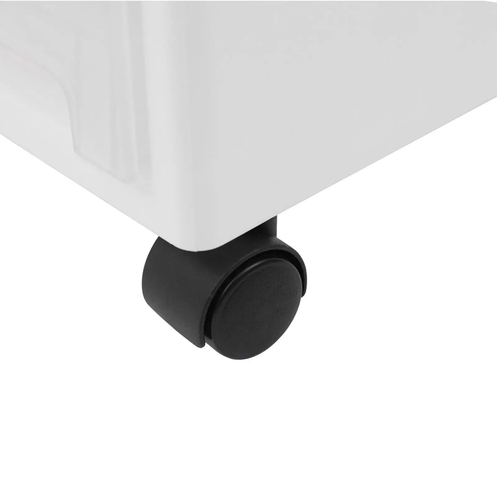 Chariot de Rangement à Roulettes Étroites, Blanc Moderne, 4 MELKitchen, Armoire d'Angle, Étagère à Roulettes en Plastique avec Roue