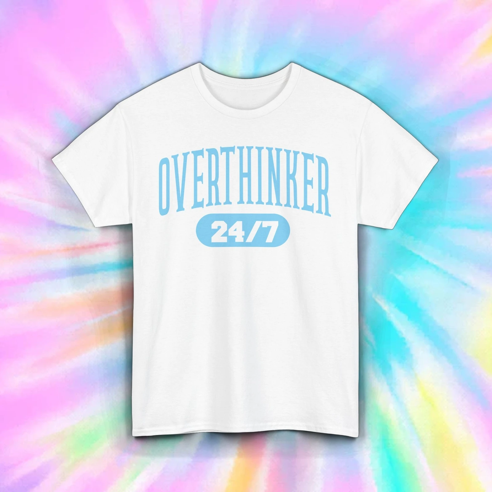 Overthinker 24/7 T-Shirt drôle sensibilisation à la santé mentale T-Shirt S-5XL