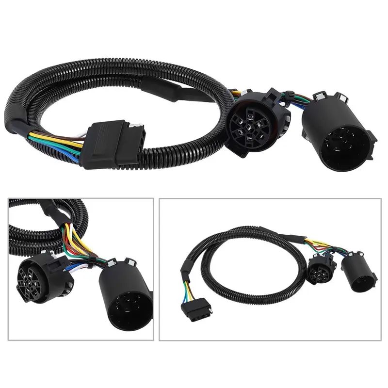 Limited Time Offer 56584 5-Pin Trailer Connector To 7-Pin Connector Trailer Wiring Harness (Long 41 Inches) For USCAR Vehicle-Si