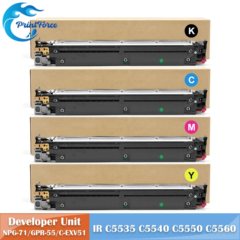 NPG-71 GPR-55 C-EXV51 Developer Unit Assembly With Powder for Canon IR ADV C5535 C5540 C5550 C5560 C5735 C5740 C5750 C5760