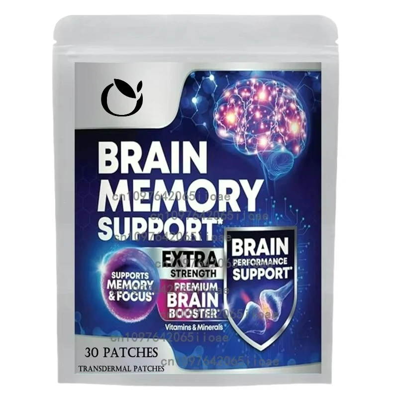 

30 пластырей для мозга с памятью, транспарительные пластыри, комплекс витамина B для фокуса, памяти