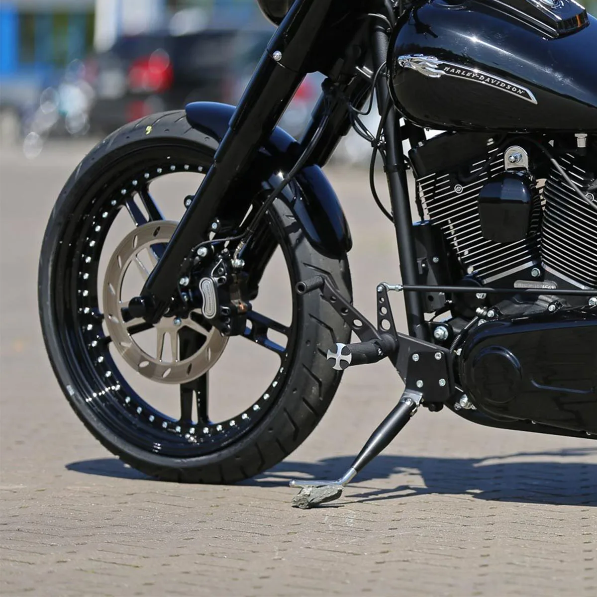 New Condition Black Aluminum Alloy Motorcycle Wheels for Harley 09-later Touring Models Front & Rear Rim Accessories Compatible