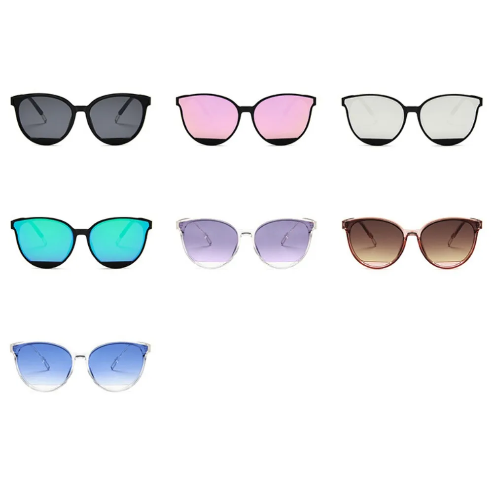 Personalized Vintage Large Frame Sunglasses Trendy Retro Multicolor Lenses Eyewear Jelly Lightweight UV400 Sun Glasses Holiday