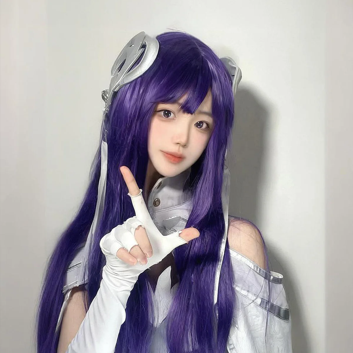 Xishi Returning Void Dream Cosplay شعر مستعار كامل | شعر حريري مغري أرجواني طويل مستقيم لشرف الملوك #5