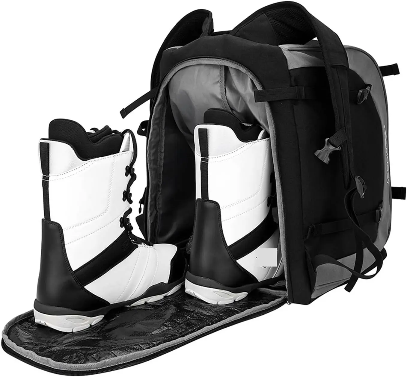 65L Ski Backpack Boot Bag Adjustable Helmet Clothing Rucksack Snowboard Skiing