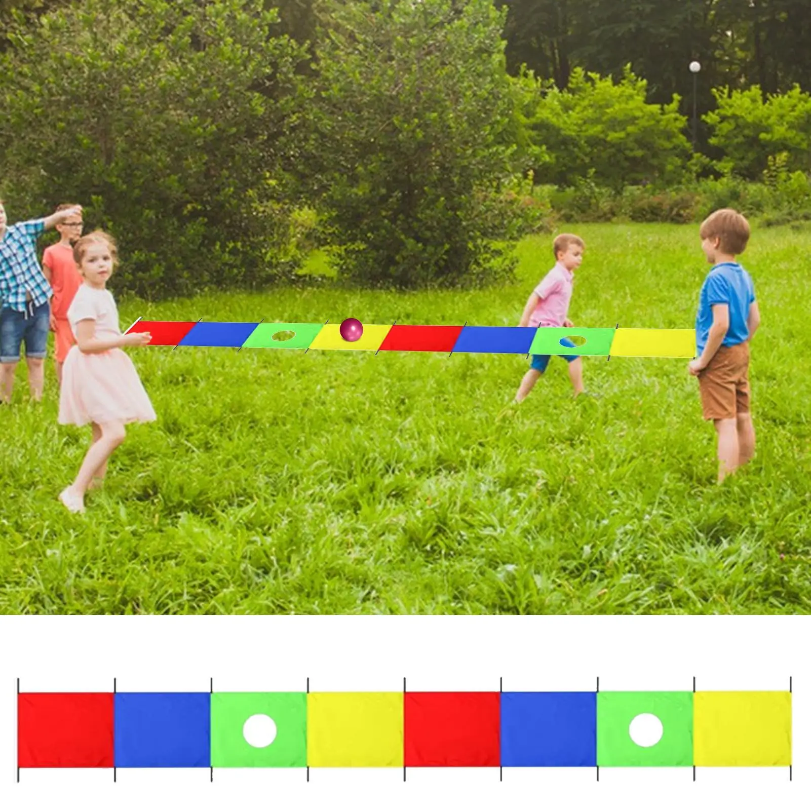 Paralotka dla dzieci, prostokątna gra, sprzęt do treningu gimnastycznego, zabawki do aktywności współczesnych, sporty na świeżym powietrzu, podwórko.