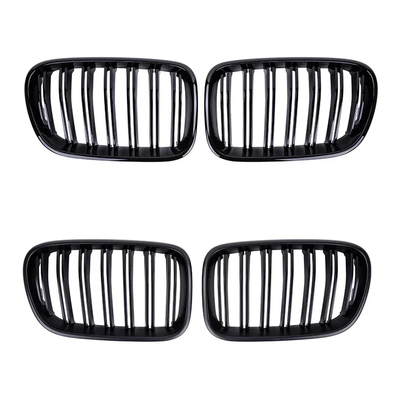 Pulleco 2pc Racing Grill Gloss Black Car paraurti anteriore griglie per BMW X3 F25 2011-2013 griglia renale nuovi accessori di ricambio