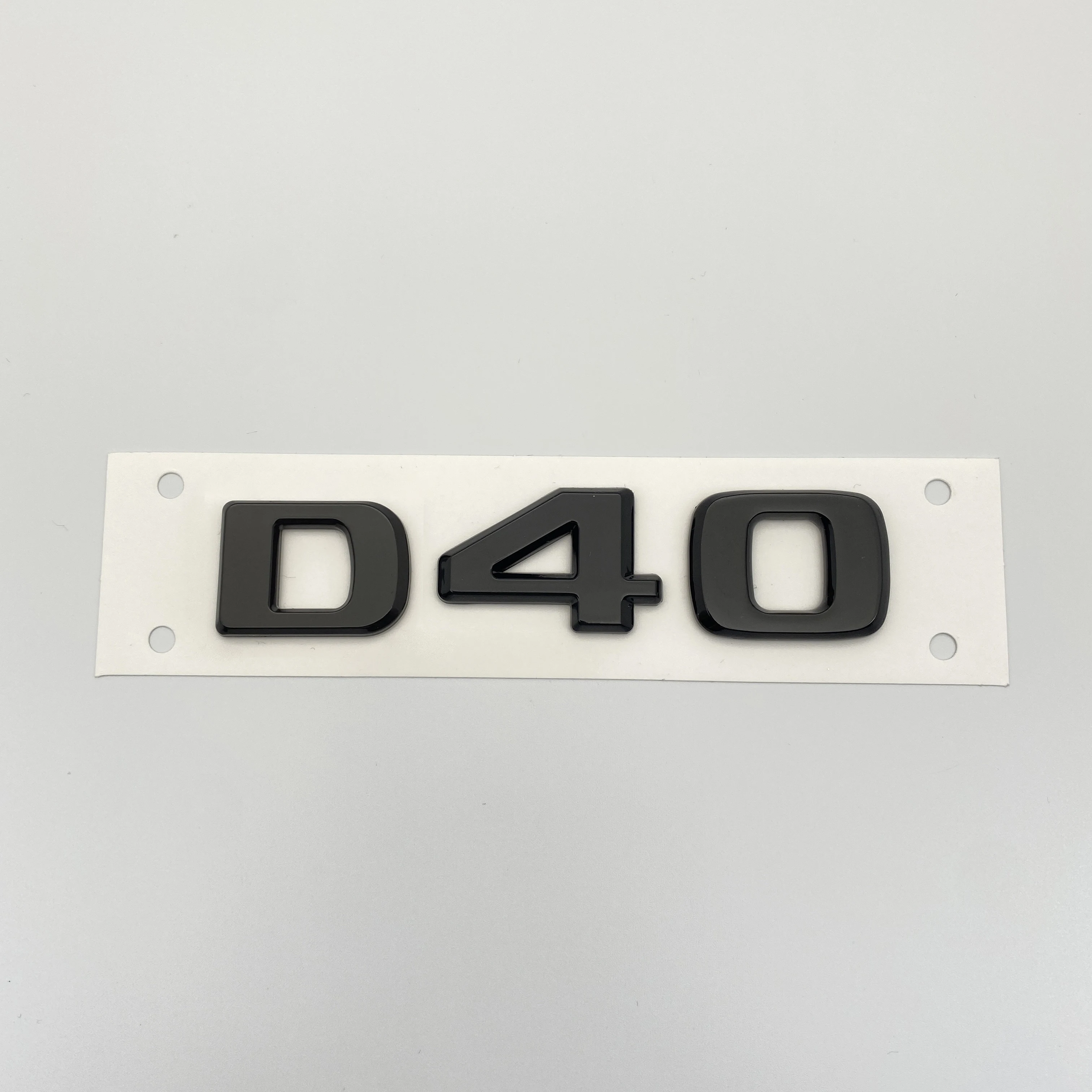 

Glossy Black Letters D40 Emblem Car Fender Trunk Rear W464 Logo Sticker