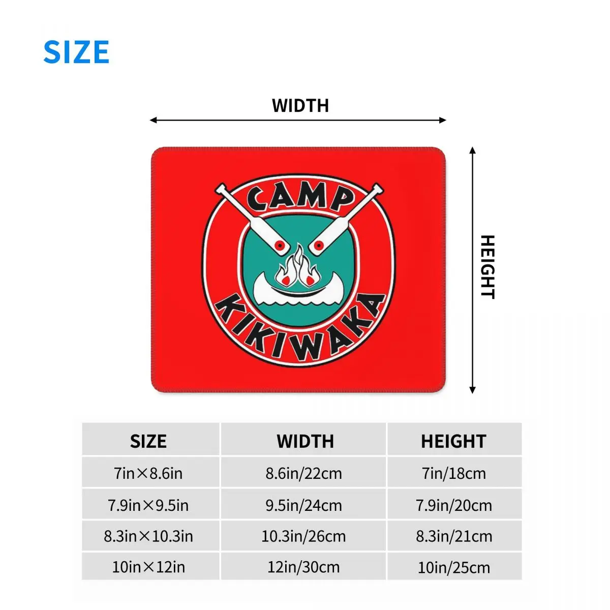 Multi-size Mouse Pad Camp Kikiwaka - Bunk'd - Red Background Gamer PC Laptop Mats Keyboard Carpet Computer GamingDesk Mat