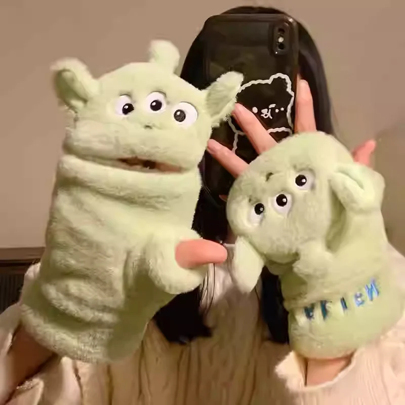 Guantes con orejeras auténticas de Disney Stitch Alex Didi, resistentes al viento, cálidos y bonitos, nuevas bolsas para las orejas, regalo para niños 2024