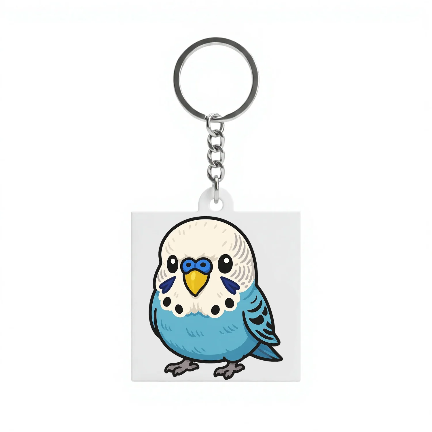 1pcs Cute Cartoon Parrot Keychains Rubber Bird Keyring Funny Animal Pendant for Bag Car Keys Gift Decor