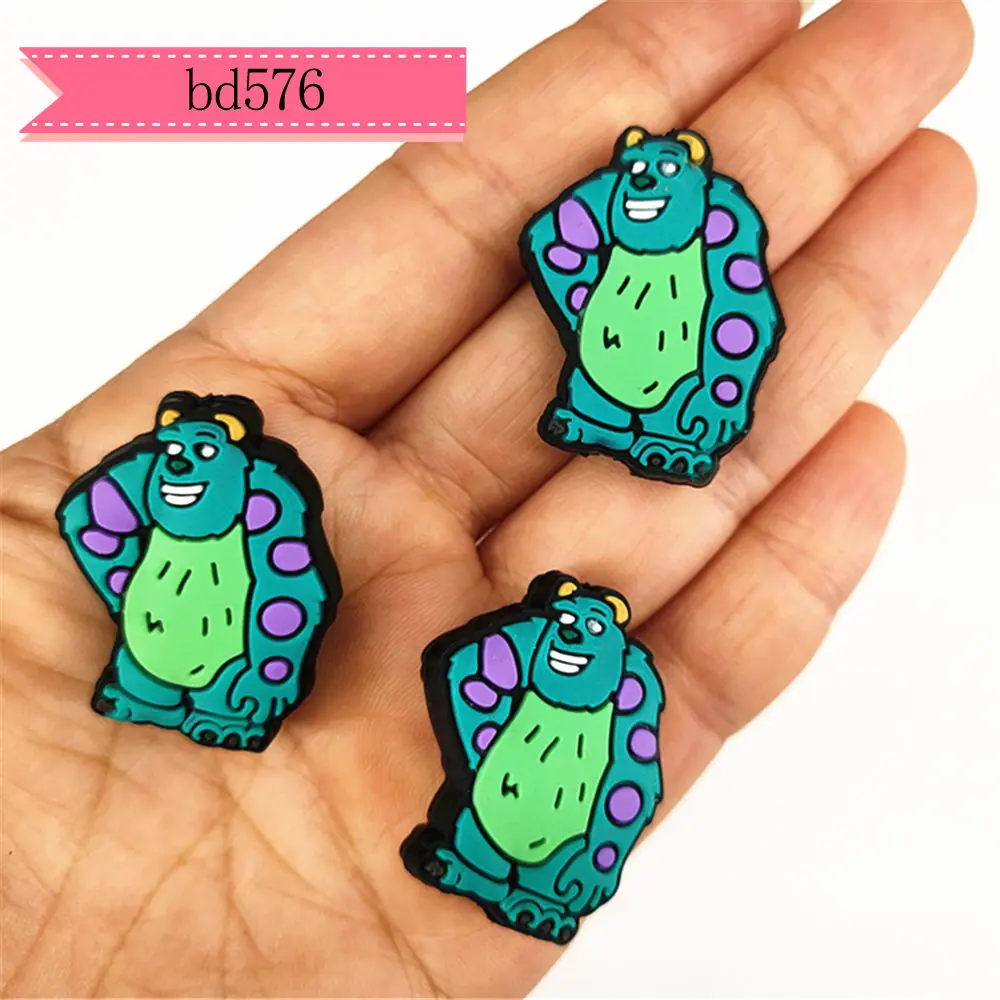 5pcs cartoon PVC monster university Focal Beads for DIY bracelet necklace anklet pen Accessories