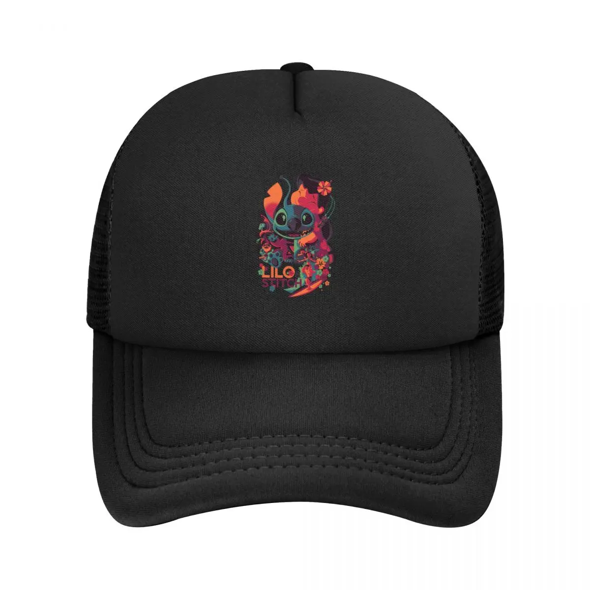 Custom Stitch Lilo Anime Baseball Cap for Women Men Breathable Trucker Hat Performance