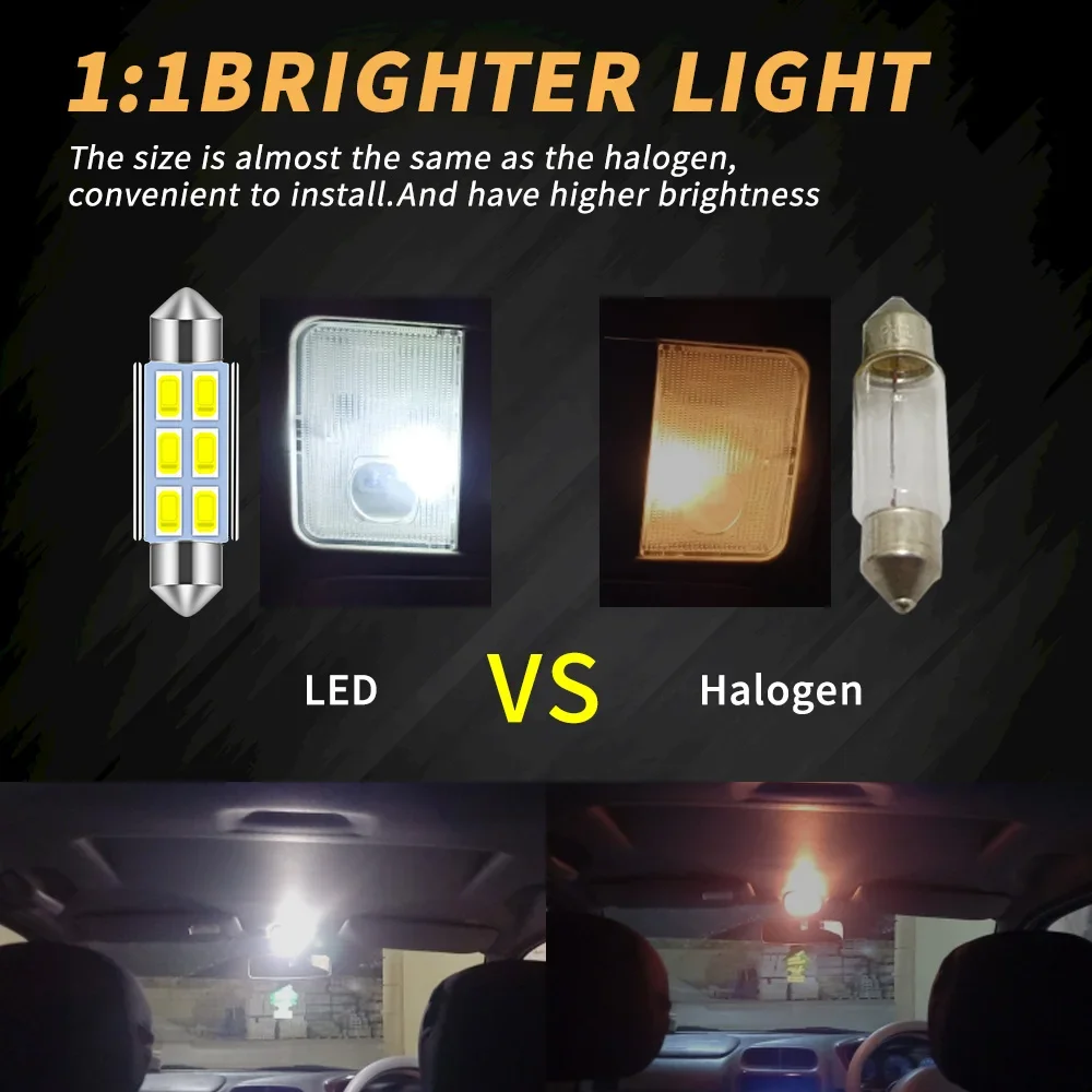 4PCS C5W Led Lights…