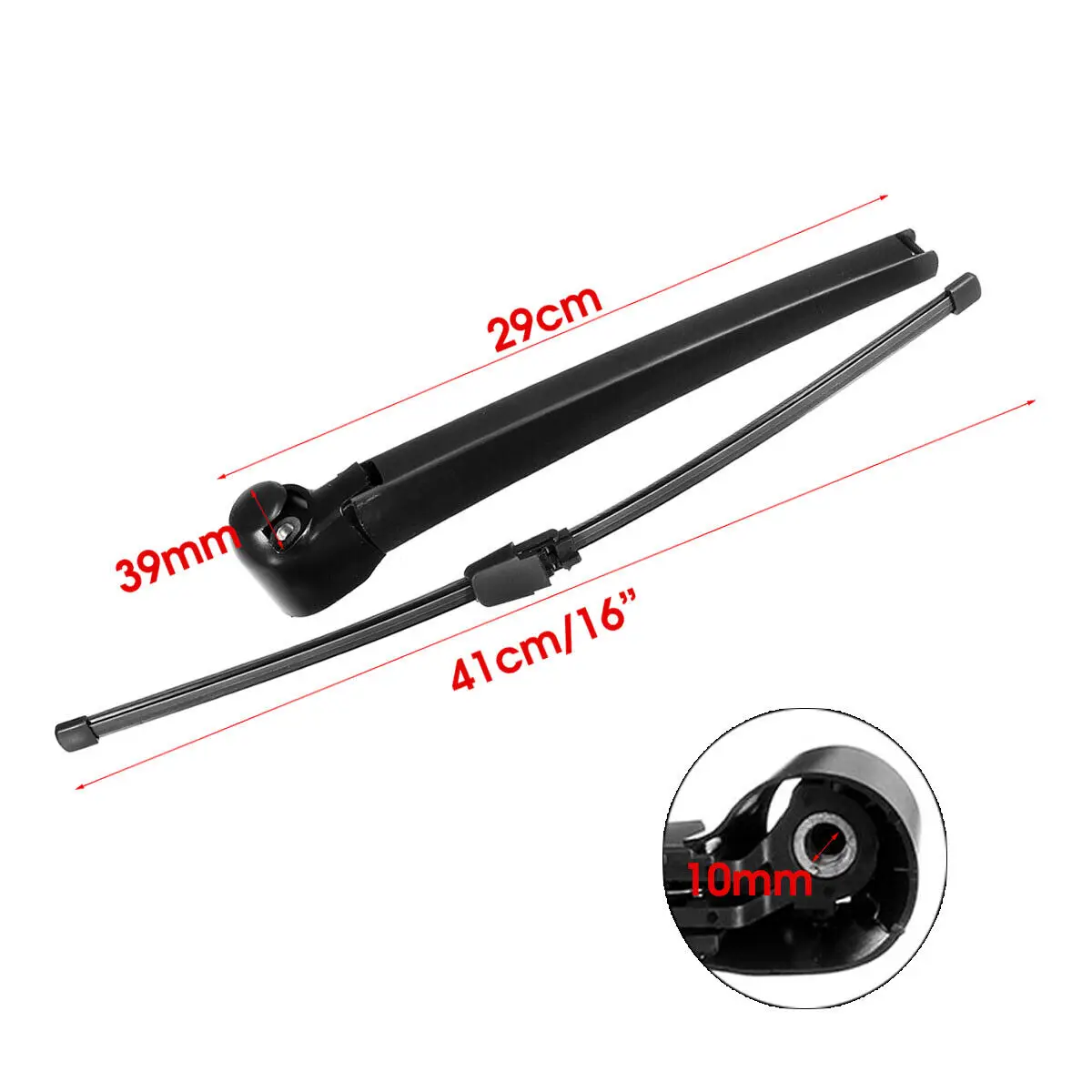 2PCS Car Rear Wiper Blade And Arm Fit For Volkswagen Touran 2003-2010 Tailgate Window Rain Brush Windshield Windscreen