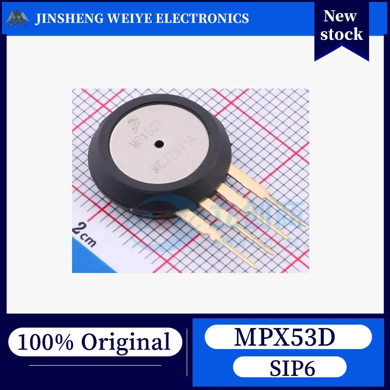 

(1/2 piece) 100% New MPX53D SIP6 Silicon Piezoresistive Pressure Sensor, In Stock, Original Chipset