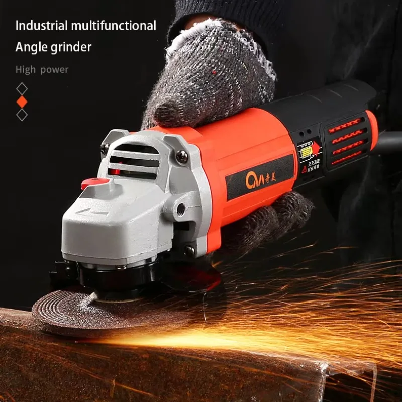 220V Industrial Angle Grinder High Power Grinding  Polisher Machine Wood Metal Ceramic Tile Mini Portable Cutting Tools