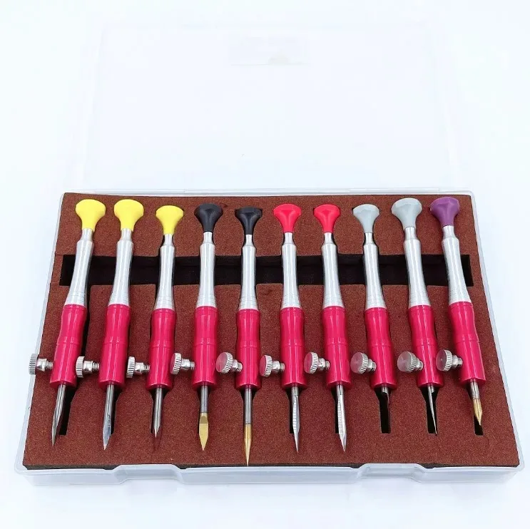 10PCS Set of Reamers for Reaming and Manufacturing Watch Parts, a specialized Tool for Watchmakers