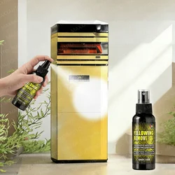 Plastic Restorer Gloss Yellowing Remover Spray Appliances Clean Wax Back To White Shine - Car Fridge AC Units Toilet Polish Care