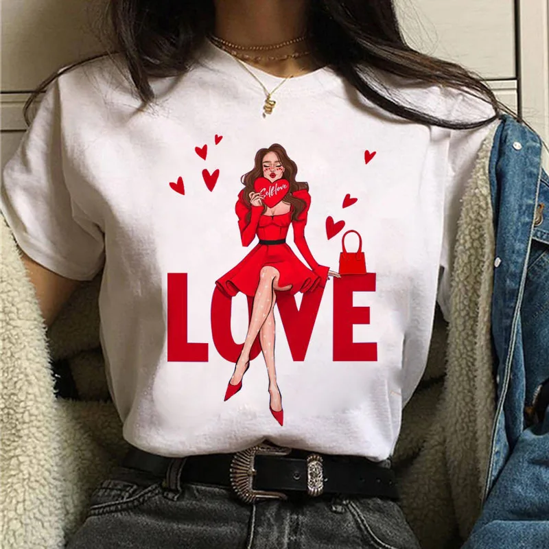 New Summer Fashion City Girls Simple T-shirt Trend Women's Fashion White Short-sleeved Women's T-shirt Harajuku