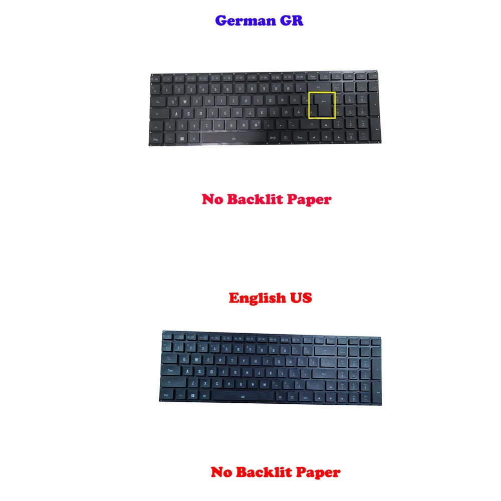 No Backlit 15 XA 15 XB AERO 15 OLED 17 15S OLED Keyboard For Gigabyte V184945AK5 GR 27703-GR5XA-S14S V184945A German GR Black