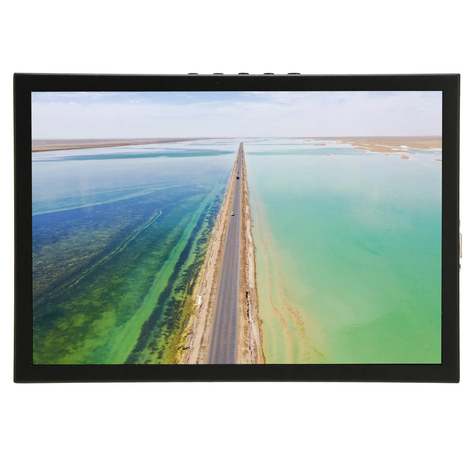 

10.5in Small Monitor 1920x1280 FHD IPS Screen Portable Mini Monitor With Folding Stand For Laptop PC 110‑240V UK Plug