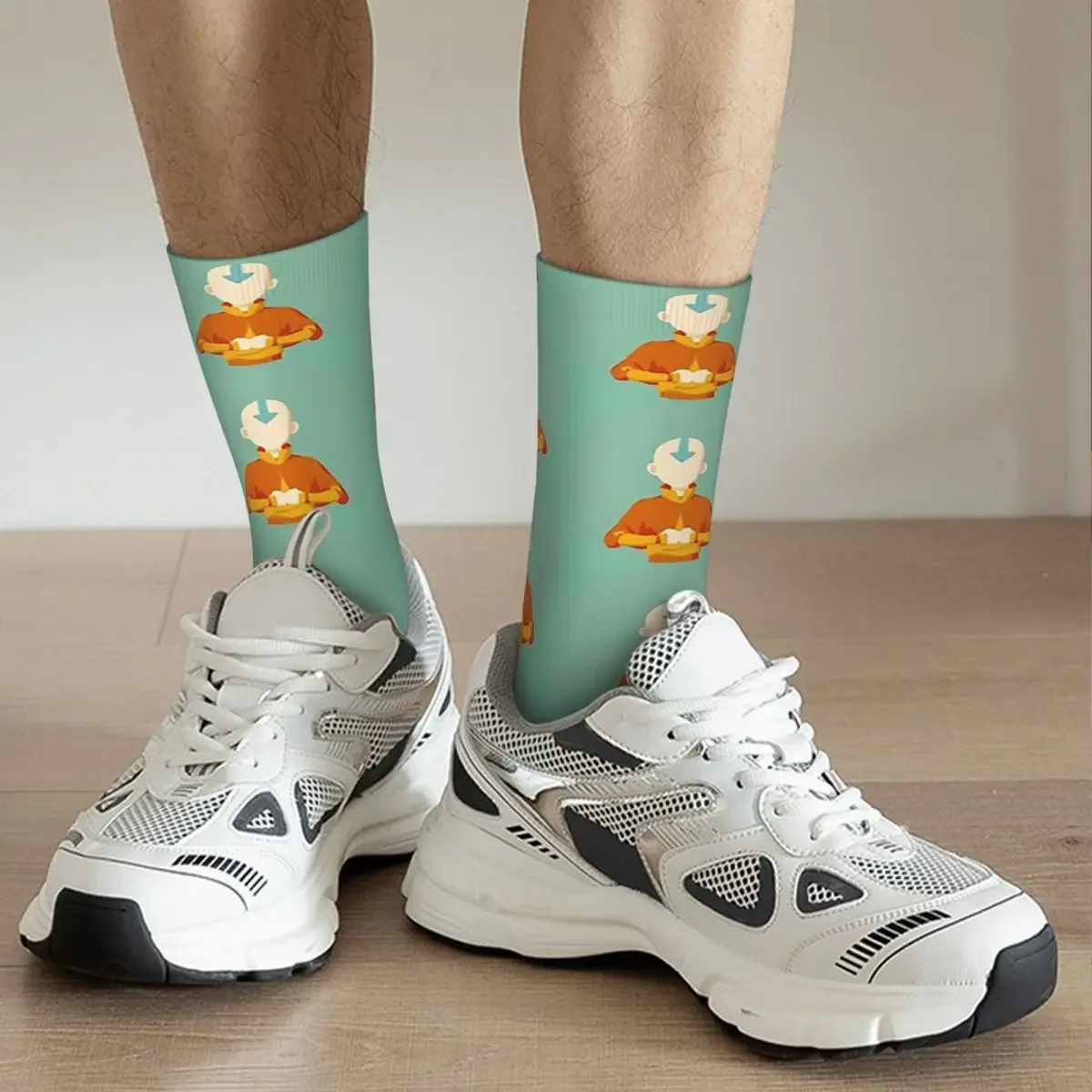 Aang-Bas Harajuku super doux, chaussettes longues toutes saisons, accessoires pour cadeaux unisexes