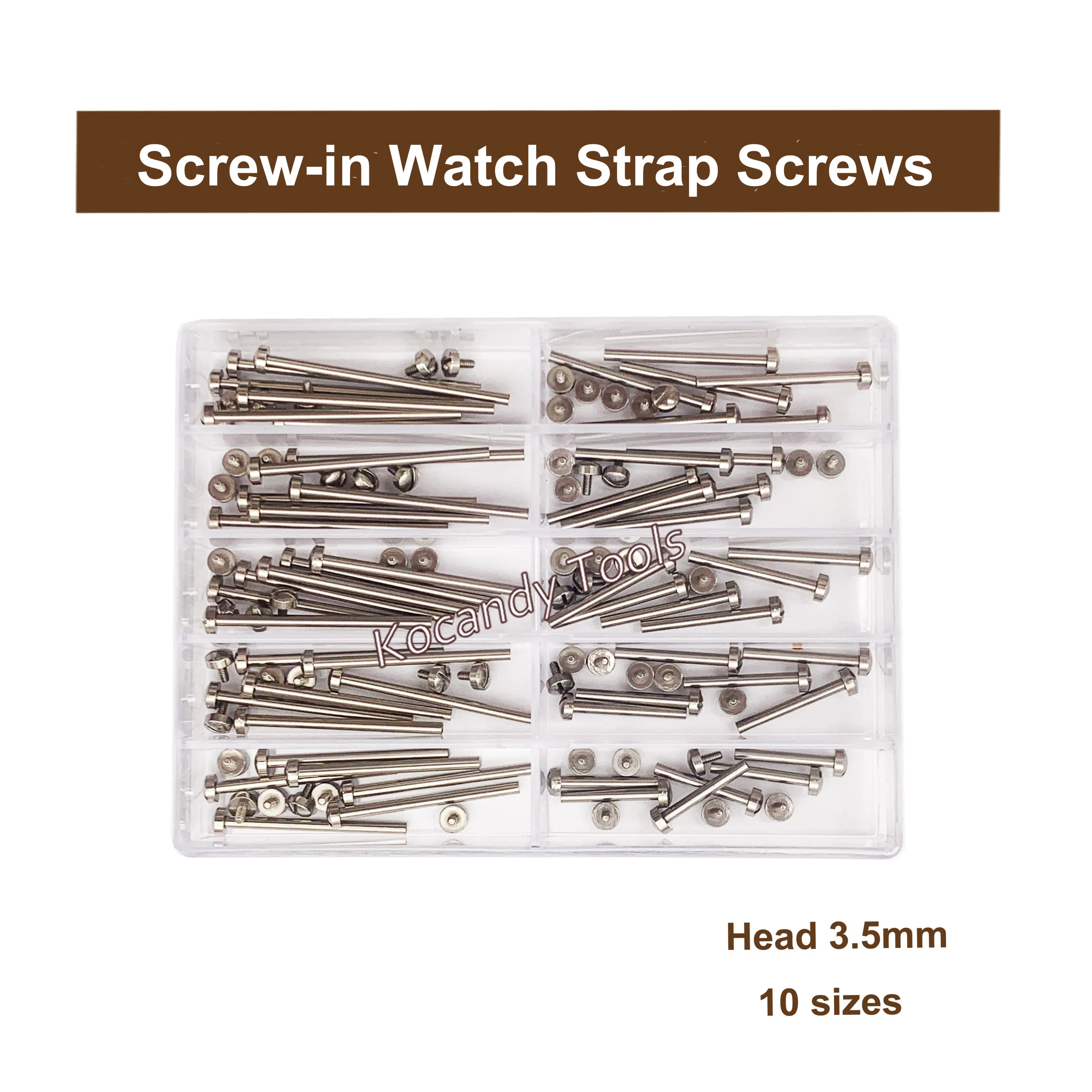 Screw-in Watch Strap Link  Tube Rod Lug Stem Watch Screw for Watchmaker Repair Tool Kits