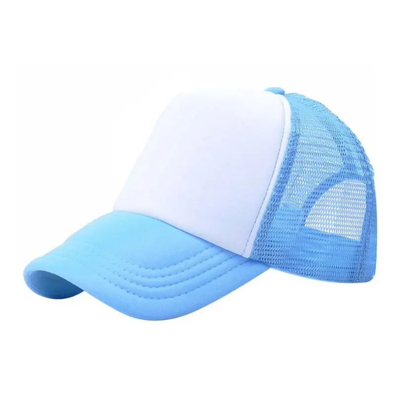 Children Girl Boy Baseball Cap Baby Kids Classic Solid Color Sun Hat Toddler Adjustable Breathable Mesh Sunshade Peaked Caps