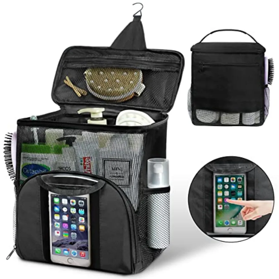 

Mesh Shower Caddy Portable Dorm Tote Bag, Quick Dry Hanging Toiletry Bag, Large Capacity Shower Bag for College Dorm Room Essen